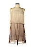 Chelsea Flower 100% Silk Tan Casual Dress Size M - photo 1