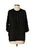 Vince. 100% Silk Black 3/4 Sleeve Silk Top Size XS - photo 1