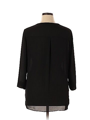 a.n.a. A New Approach 3/4 Sleeve Blouse (view 2)