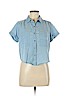 Dolce Vita Blue Short Sleeve Button-Down Shirt Size XS - photo 1