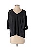 Topshop Gray Short Sleeve Top Size S - photo 1
