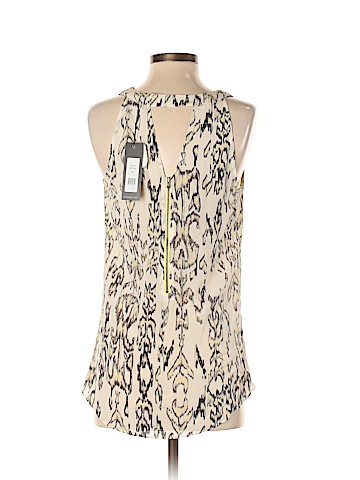 Waverly Grey Sleeveless Silk Top (view 2)