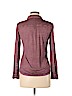 Majestic Filatures 100% Silk Purple Long Sleeve Silk Top Size Med (2) - photo 2