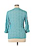 Anne Carson 100% Rayon Blue 3/4 Sleeve Blouse Size XL - photo 2