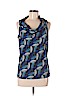 Sunny Leigh 100% Polyester Blue Sleeveless Blouse Size M (petite) - photo 1