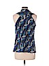Sunny Leigh 100% Polyester Blue Sleeveless Blouse Size M (petite) - photo 2