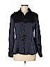 Zara 100% Silk Blue Long Sleeve Silk Top Size M - photo 1
