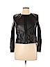 Jason Wu 100% Leather Black Leather Jacket Size 8 - photo 1