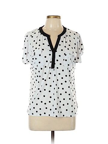 INC International Concepts Short Sleeve Blouse (view 1)