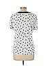 INC International Concepts White Short Sleeve Blouse Size L (petite) - photo 2