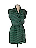 Aqua 100% Polyester Green Casual Dress Size L - photo 1