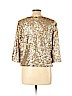 Jennifer Lopez 100% Polyester Tan 3/4 Sleeve Blouse Size L - photo 2