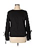 Worthington Black Long Sleeve Blouse Size L - photo 1