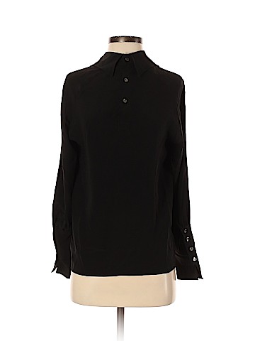 Chloé Long Sleeve Silk Top (view 1)