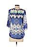 Romeo & Juliet Couture 100% Polyester Blue 3/4 Sleeve Blouse Size XS - photo 2