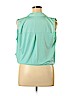 Cremieux 100% Polyester Blue Sleeveless Blouse Size L - photo 2