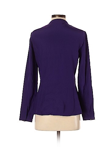 Lafayette 148 New York Long Sleeve Silk Top (view 2)