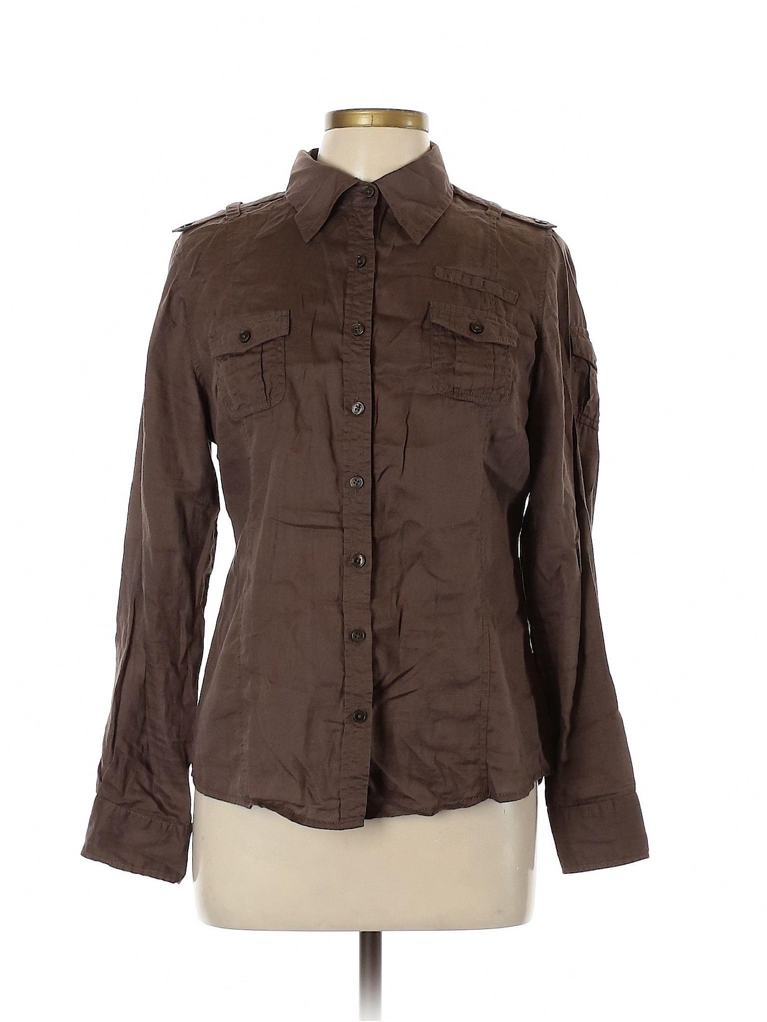 brown and red button shirt brown and red button shirt