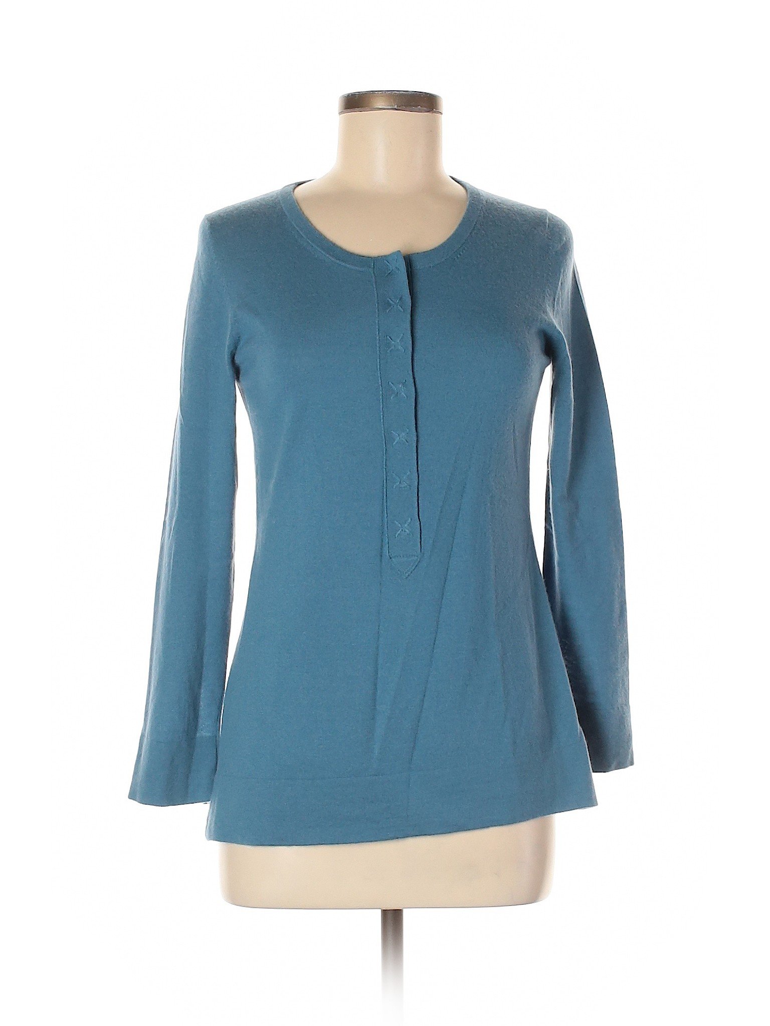 Theory 100% Cashmere Solid Blue Cashmere Cardigan Size M - 86% Off 