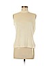 St. John Ivory Sleeveless Top Size S - photo 1