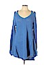 Hayden 100% Cotton Blue Casual Dress Size L - photo 1