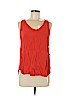 Ann Taylor LOFT 100% Rayon Red Sleeveless Blouse Size L (petite) - photo 1