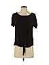 Ann Taylor LOFT Black Short Sleeve Top Size M (petite) - photo 1