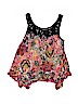Unbranded Floral Pink Sleeveless Blouse Size 10 - 12 - photo 1