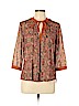 Assorted Brands 100% Polyester Orange 3/4 Sleeve Blouse Size XL - photo 1