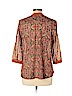 Assorted Brands 100% Polyester Orange 3/4 Sleeve Blouse Size XL - photo 2
