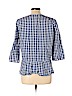 Zara 100% Polyester Blue 3/4 Sleeve Blouse Size XL - photo 2