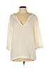 J. Crew Factory Store 100% Cotton White 3/4 Sleeve Blouse Size XL - photo 1