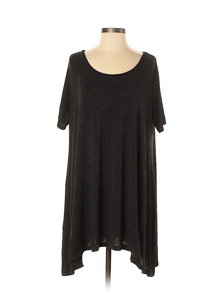 Brandy Melville Black Gray Casual Dress One Size - photo 1