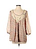 Daniel Rainn 100% Polyester Tan 3/4 Sleeve Blouse Size M - photo 1