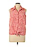 Ellen Tracy 100% Polyester Red Sleeveless Blouse Size L - photo 1