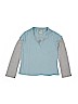 Faded Glory Blue Long Sleeve Polo Size 10 - 12 - photo 1