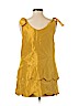 Lela Rose 100% Silk Yellow Sleeveless Silk Top Size S - photo 2