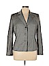 Ann Taylor 100% Wool Gray Wool Blazer Size 14 - photo 1