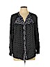 Sahalie Black Long Sleeve Blouse Size L - photo 1