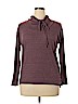Bobeau Burgundy Long Sleeve Top Size L - photo 1