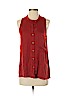 Helmut 100% Polyester Red Sleeveless Blouse Size S - photo 1