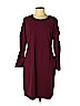 Vince Camuto Burgundy Casual Dress Size L - photo 1