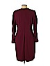 Vince Camuto Burgundy Casual Dress Size L - photo 2