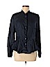 Armani Collezioni Blue Long Sleeve Blouse Size 8 - photo 1