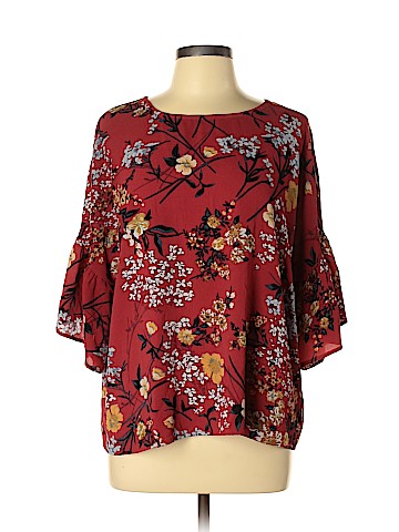 Bobeau 3/4 Sleeve Blouse (view 1)