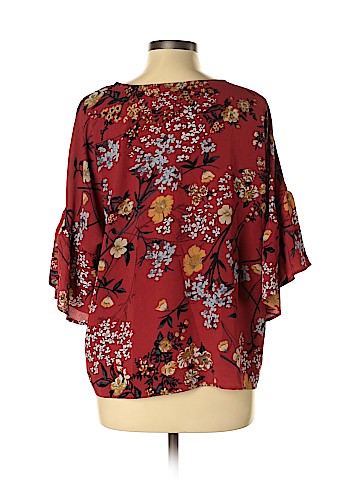 Bobeau 3/4 Sleeve Blouse (view 2)
