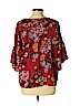 Bobeau Red 3/4 Sleeve Blouse Size L - photo 2
