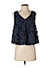 Maeve Blue Sleeveless Blouse Size S - photo 1