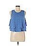 Zara Blue Sleeveless Blouse Size M - photo 1