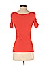 Anthropologie 100% Cotton Orange Short Sleeve Top Size XS - photo 2